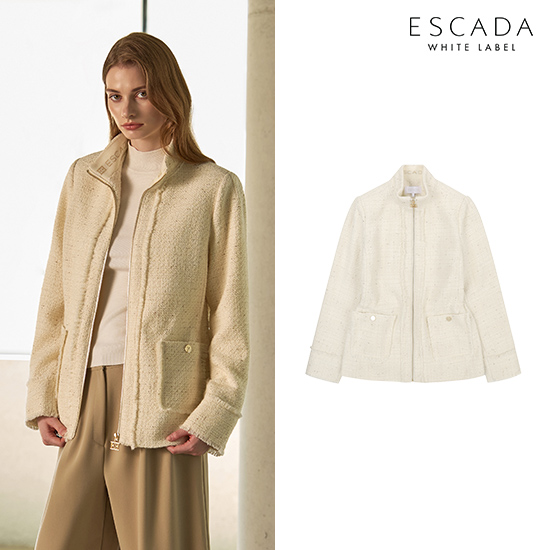 [상시가 269,000원] ESCADA 화이트라벨 트위드 재킷 3