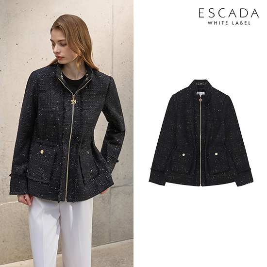 [상시가 269,000원] ESCADA 화이트라벨 트위드 재킷 2