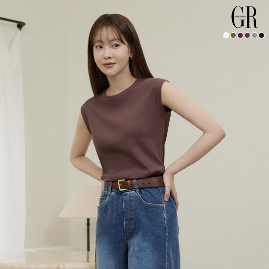 ○26SS 꼼드코튼 블렌딩 캡슬리브 탑 6종
