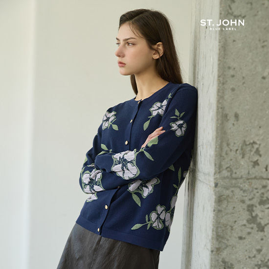26S/S 플라워 자카드 가디건 2