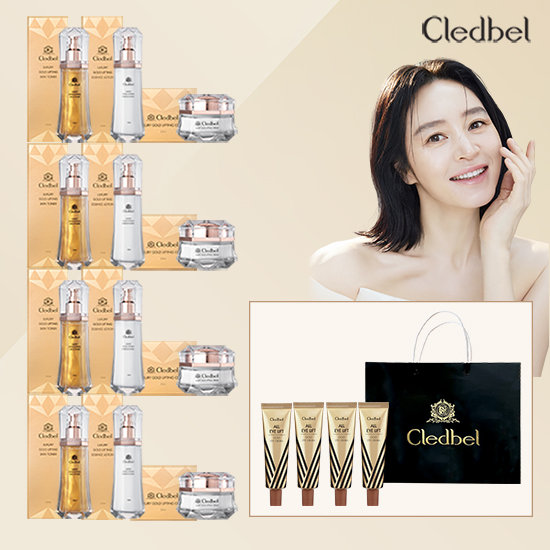 끌레드벨 럭셔리골드 풀기초세트(스킨+로션+크림) 4set + 아이크림세트