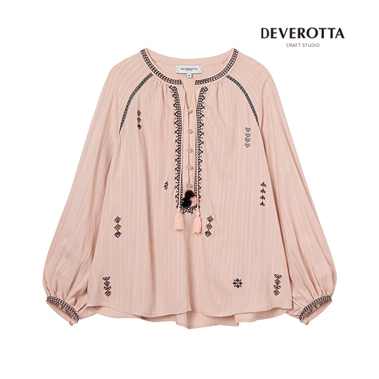 [최초가 89,900원] 26SS 에스닉 테슬 블라우스 3