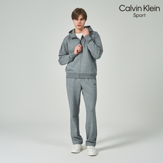 [26년신상] Calvin Klein 스포츠 남성 데일리 셋업 (집업+팬츠) 2종 2