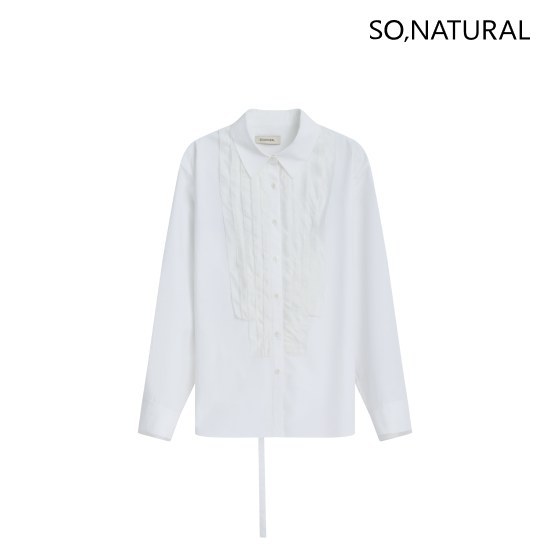 쏘내추럴 26SS 코튼 100 실크 페고딩 블라우스 [런칭 가 89,900원] 4