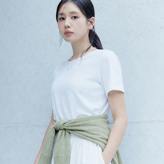 [최초가59,900원] 26SS 콤드코튼 포인텔 티셔츠 3종ㅤ