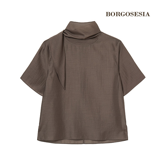 [화이트+블랙 77,88 only /방송에서만이구성] 26SS 실크블렌드 스카프 블라우스 1+1 4