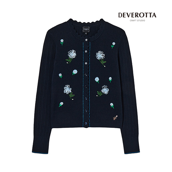 [최초가 139,000원] 26SS 도도새 아플리케 플라워 골지 가디건 4
