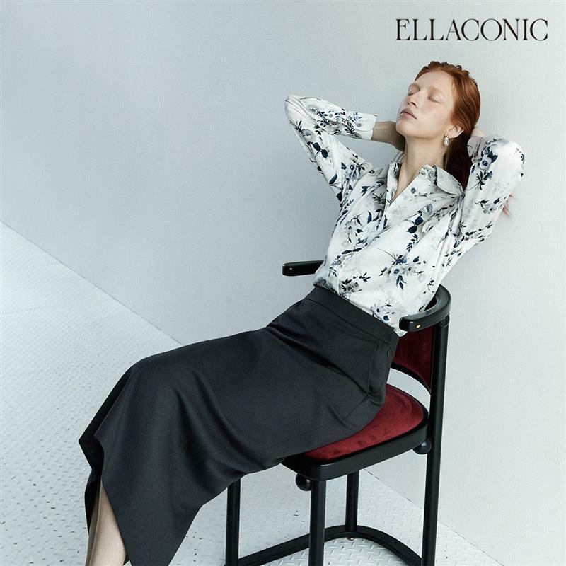 [삼성카드5%할인][런칭가 89,000원→2만원 ↓] 엘라코닉 플라워 나염 블라우스 