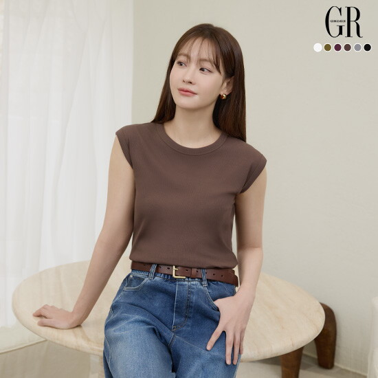 26SS 꼼드코튼 블렌딩 캡슬리브 탑 6종 3