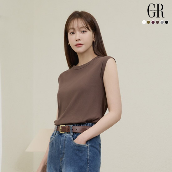 26SS 꼼드코튼 블렌딩 캡슬리브 탑 6종 2