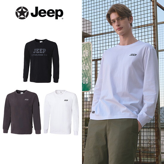 JEEP 남성 에센셜 긴팔티셔츠 3종