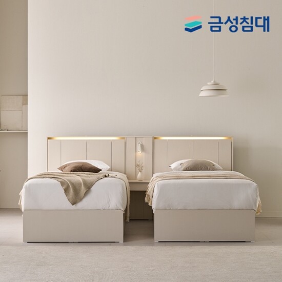 [방송구성]루미에르 LED 호텔형 수납침대 풀패키지 (트윈/SS+SS)