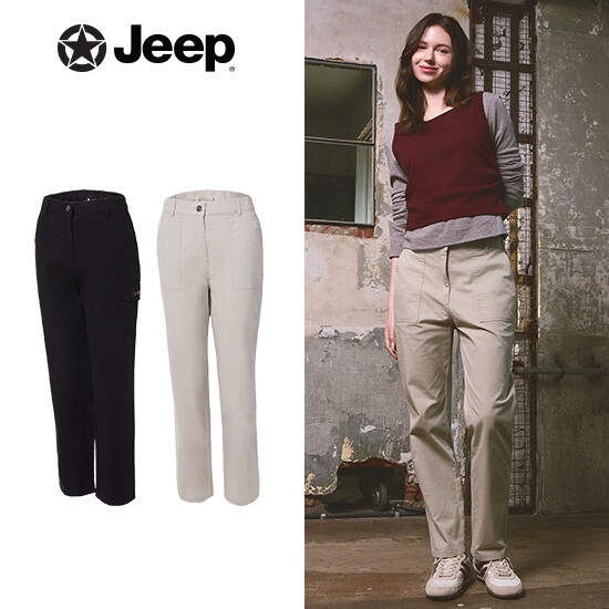 JEEP 여성 코튼 블렌디드 팬츠 2종