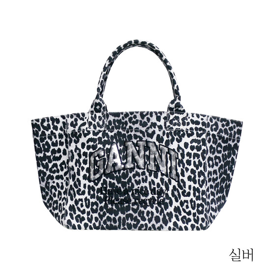 가니 레오파드 토트백