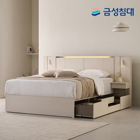 [방송구성]루미에르 LED 호텔형 수납침대 풀패키지 (라지킹/LK)