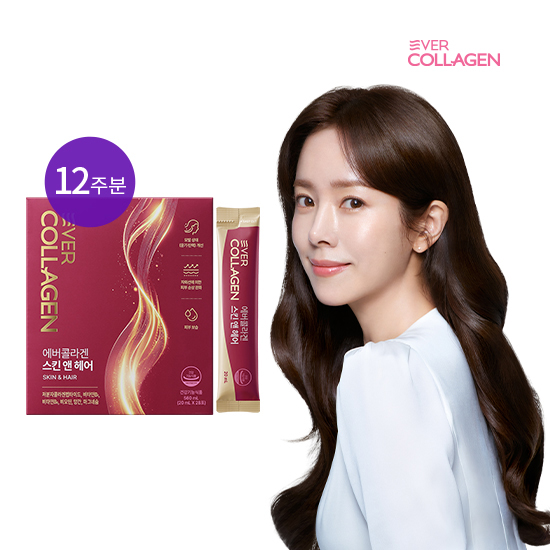 최다기능성 에버콜라겐 스킨앤헤어 모발콜라겐 12주분 (84포)