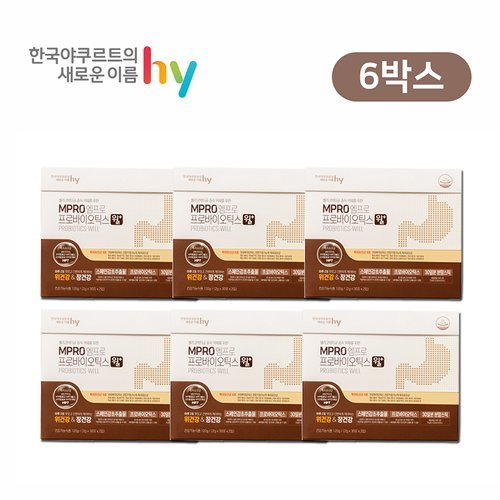 [한국야쿠르트] (방송에서만 반값세일) 위에는 윌 위건강 유산균 엠프로 프로바이오틱스 윌 플러스 6개월분