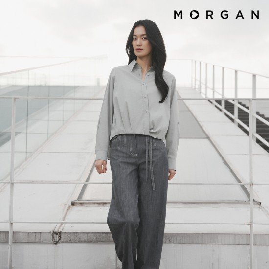 모르간 26SS 린넨라이크 벨티드 데님 [런칭 가격 79,900원] 2