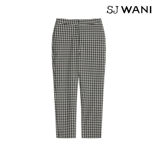 SJ와니 26SS 백 밴딩 깅엄 카프리 팬츠 1종 (골프/UV컷) [런칭 가격 89,900원] 3