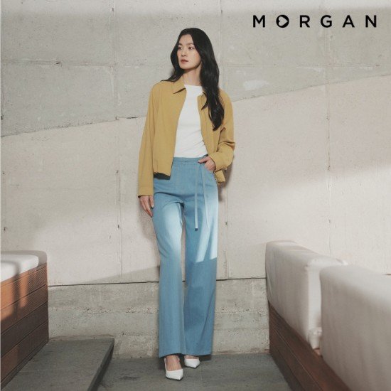 모르간 26SS 린넨라이크 벨티드 데님 [런칭 가격 79,900원] 3