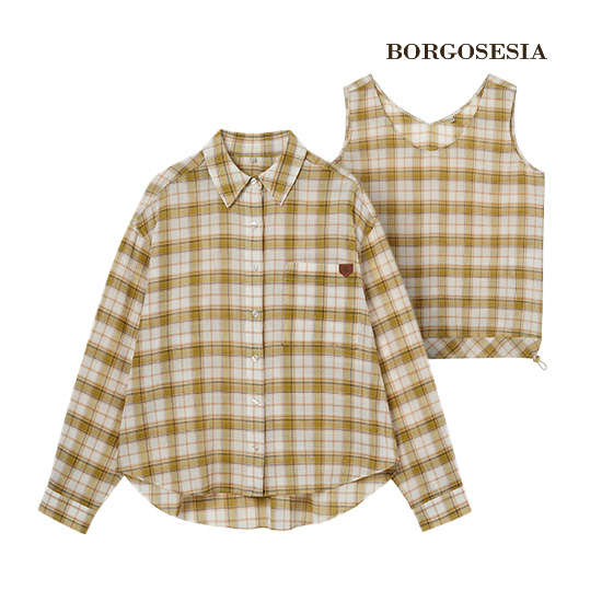 [최초가 89,900원] 26SS 크링클 체크 앙상블2종 4