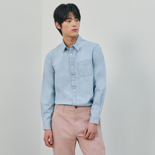 [인디코드] 26SS 남성 뉴 에센셜 데님셔츠 2종 4