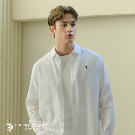 [2만인하][U.S POLO ASSN.] 26SS 프렌치린넨 블렌디드 셔츠 2종 남성 2