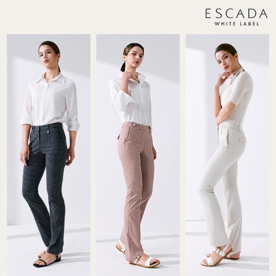 [상시가 199,000원]ESCADA 26SS 시그니처 스트레이트 팬츠 여성