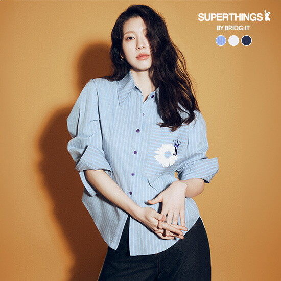 [바이브리짓X슈퍼띵스] 26SS 링클프리 아트웍 셔츠 