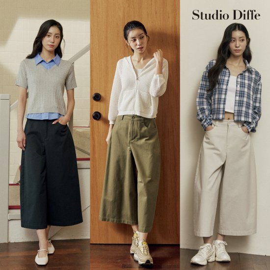스튜디오디페 26SS 벌룬 큐롯 팬츠 2종 4