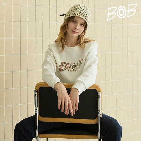 [롯데카드5%할인][메종비오비] BOB 26SS 여성 맨투맨 2종 2