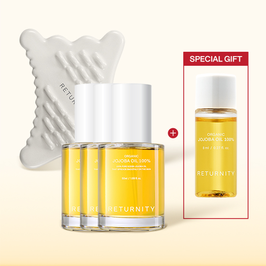 [순환관리 마스터 패키지] 괄사 1개 + 호호바오일 50ml 3개 (+호호바오일 8ml 1개)