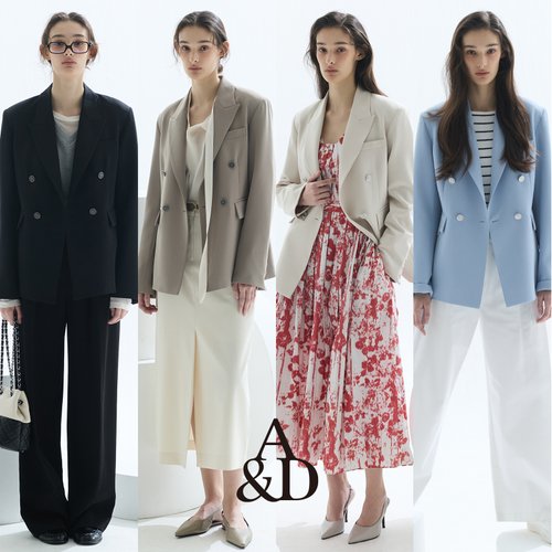 [A&D]26SS 4way 스트레치 더블버튼 자켓 1종