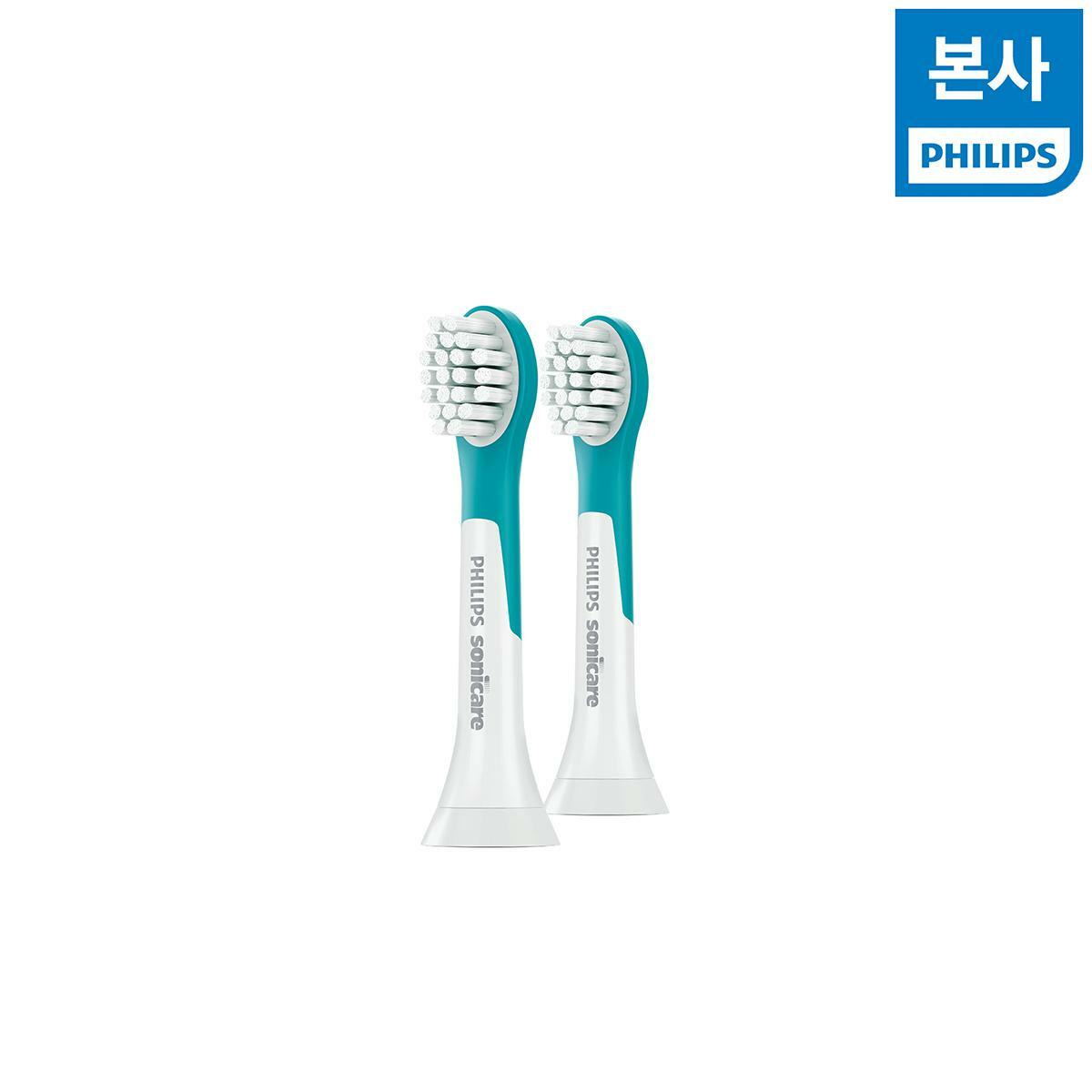 [본사] 필립스 소닉케어 키즈 칫솔모 3세 이상 용 미니 HX6032/63