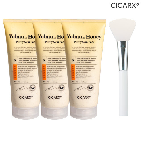 [시카알엑스] 율무팩 180ML 3개 +스파출라 1개