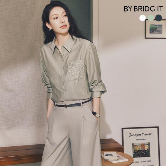 로에 자수 레이스 블라우스 3종 2