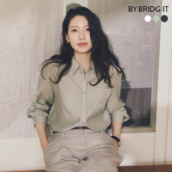 로에 자수 레이스 블라우스 3종 3