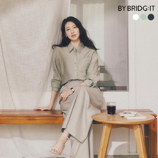 로에 자수 레이스 블라우스 3종 4