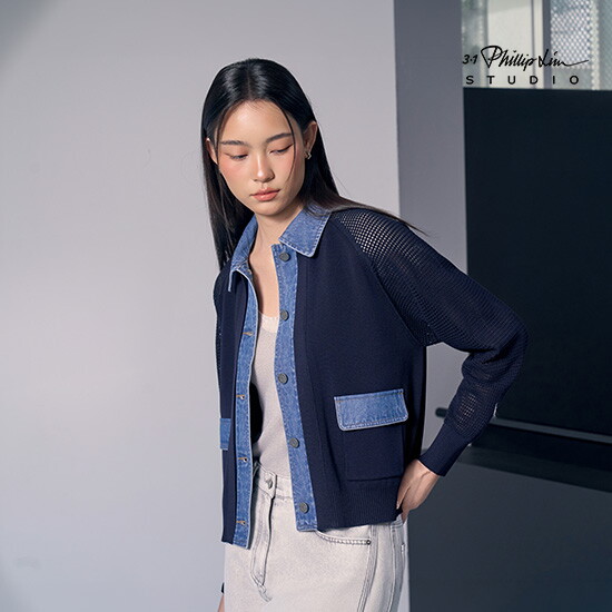 ○26SS 데님 패치 크로쉐 자켓 2