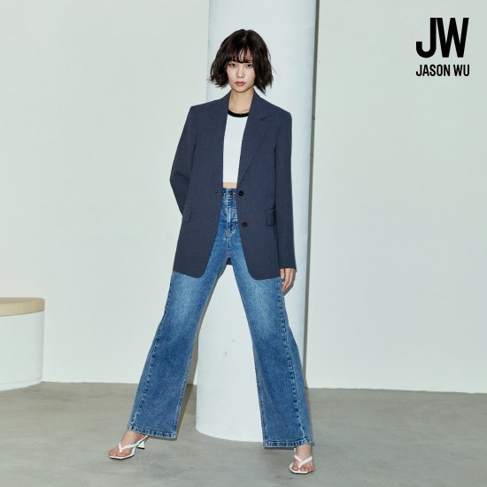 제이슨우 26SS Rina 루즈 플레어 커브드 인디고 데님 [런칭 가격 69,900원]