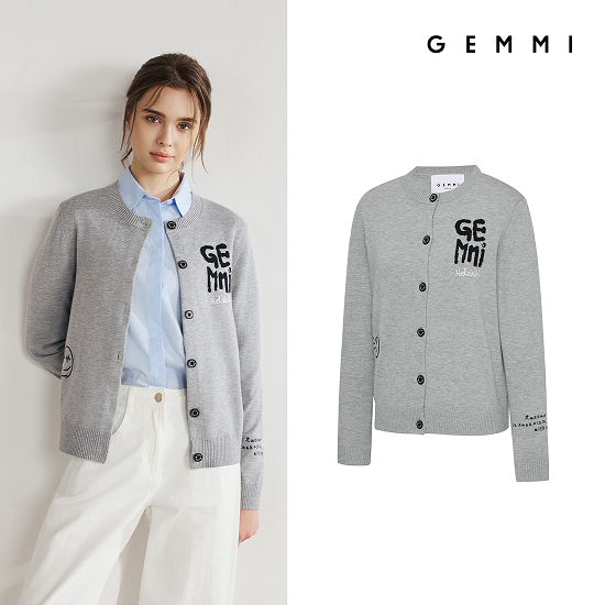 [GEMMI] 26SS 드로잉 아트웍 가디건 여성 3