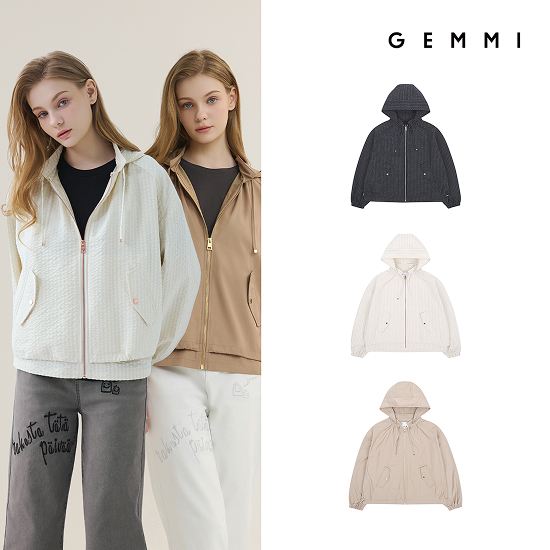 GEMMI 26SS 후디 스트링 자켓 여성