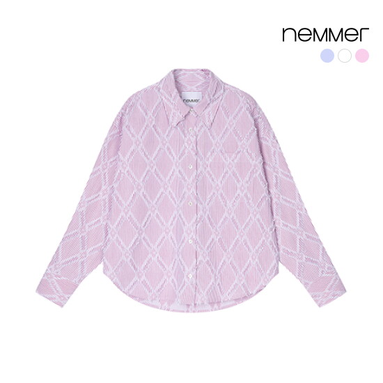 [상시가 89,000원] 26SS 코튼 블렌디드 자카드 셔츠 3