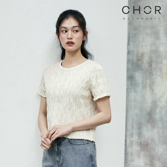 코어 어센틱 26SS 셔링 티셔츠 2종 [런칭 가격 79,900원] 2