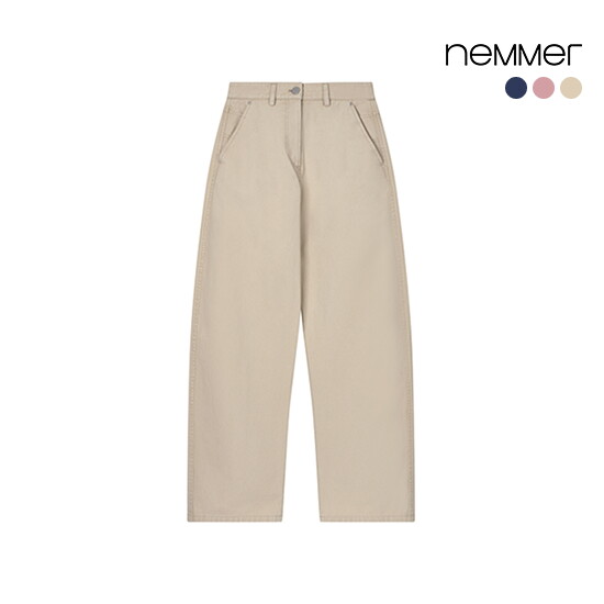 [상시가 79,000원] 26SS 코튼 100 커브드 팬츠 3