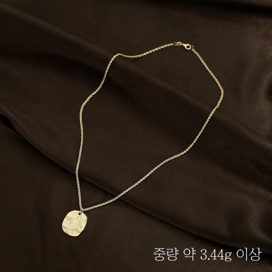 {골든클레프} 18K 새틴 터틀 목걸이 3