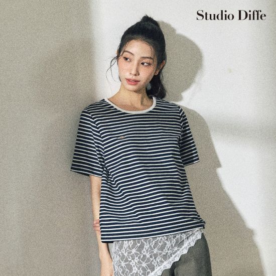스튜디오디페 26SS 링거 스트라이프 티셔츠 3종[런칭 가격 69,900원]