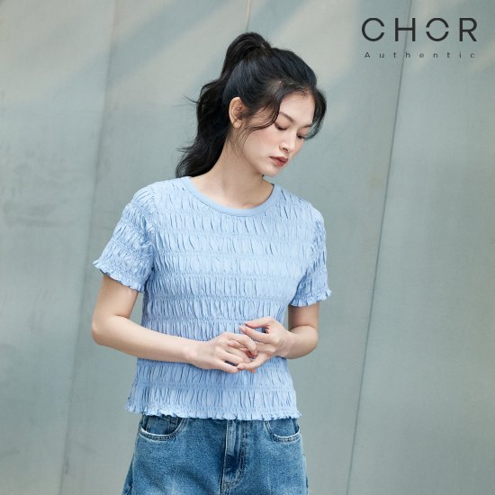 코어 어센틱 26SS 셔링 티셔츠 2종 [런칭 가격 79,900원]