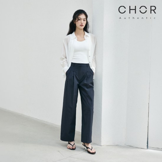 코어 어센틱 26SS 나일론 투턱 트라우저 [런칭 가격 59,900원]