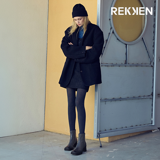[최초가189,000원]렉켄 24FW 램스킨 플랫폼 부츠 4